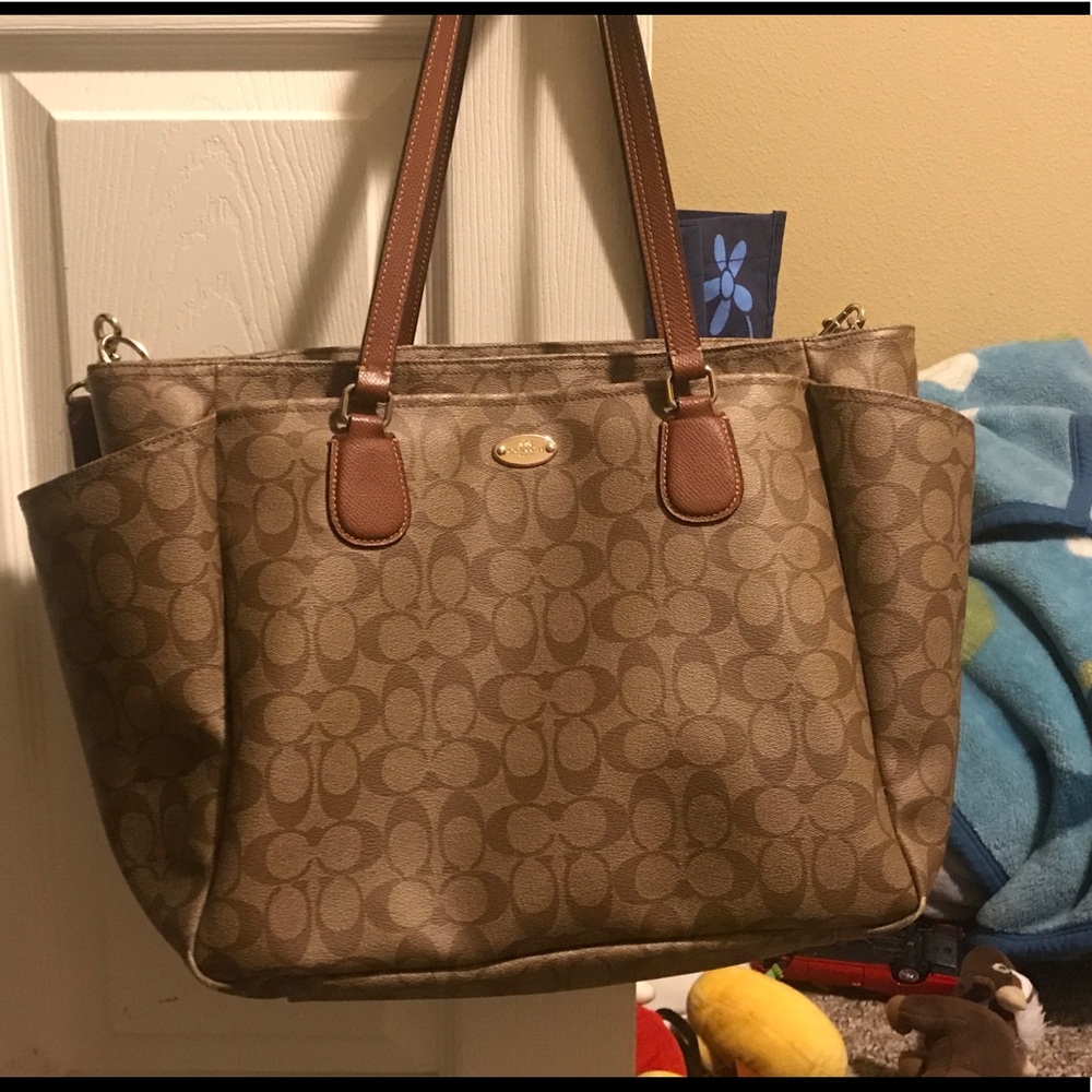 Authentic coach diaper bag